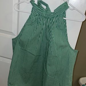 J Crew Gingham Halter